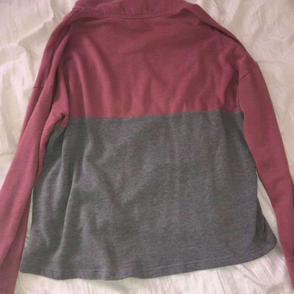 vs PINK M quarter zip, grey and pink - Picture 3 of 3